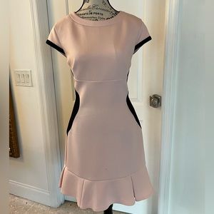 Ted Baker London Pale Pink with Black Sides Dress Size 3 (About a U.S. s…